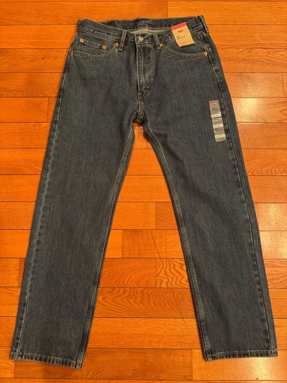 Levi’s 505 Relaxed Fit Jeans 33x30 NWT Dark Wash Tapered Leg